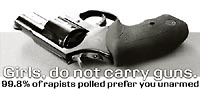 Criminals prefer defenseless victims