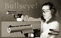 Q aiming a .22